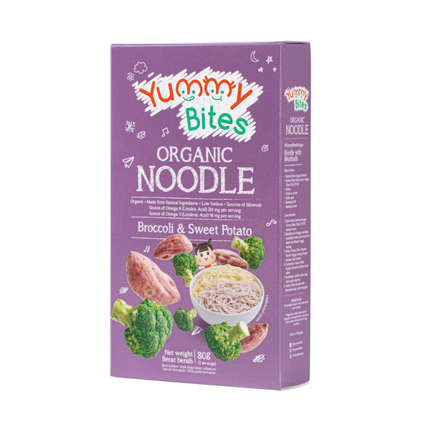 Yummy Bites Organic Noodles (80g) - Broccoli & Sweet Potato (7m+)