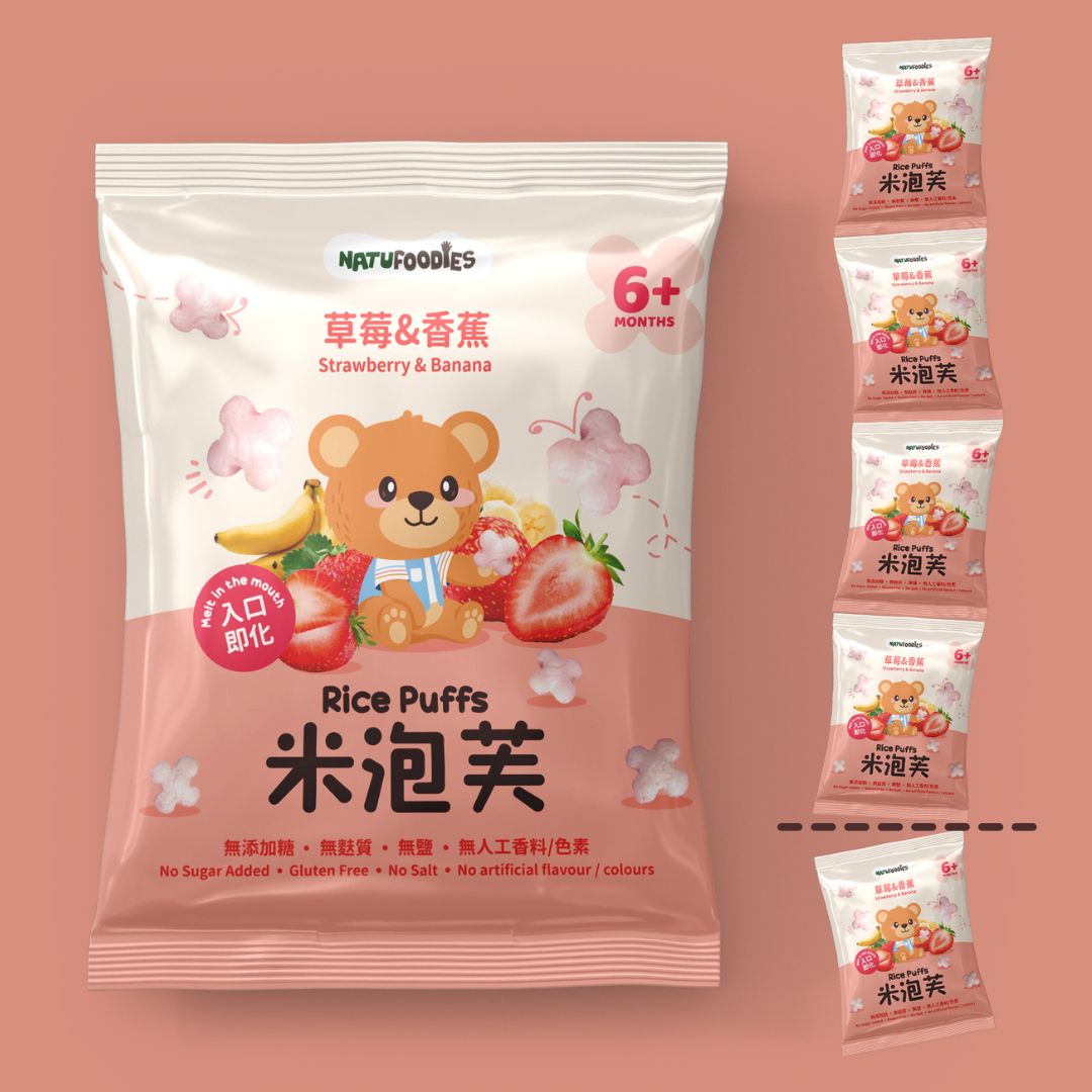 Natufoodies Puff 6M (5s) + Strawberry & Banana