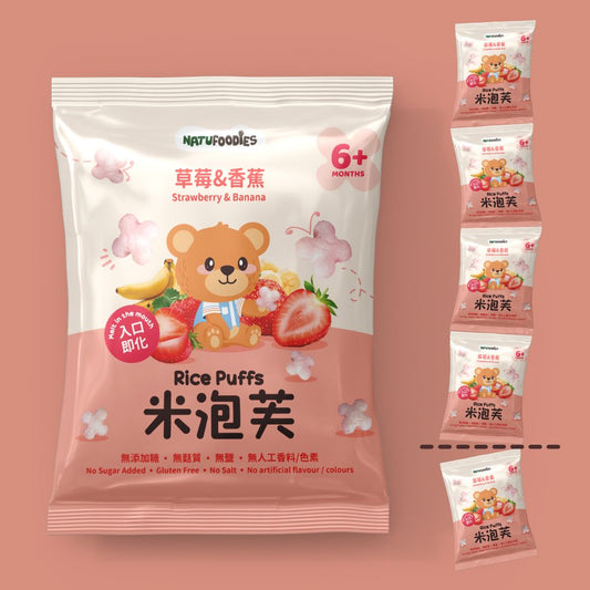 Natufoodies Puff 6M (5s) + Strawberry & Banana