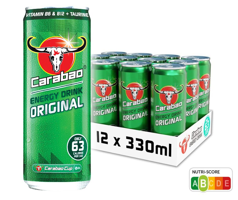 Carbonated Carabao Energy Drink (330ml x 12cans)