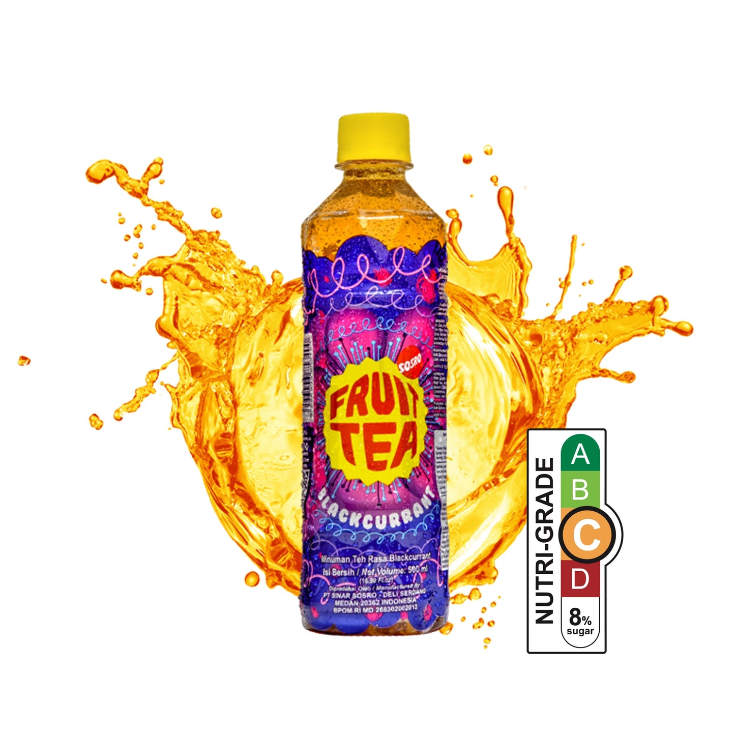 carton- Sosro Fruit Tea (500ml) - Blackcurrant