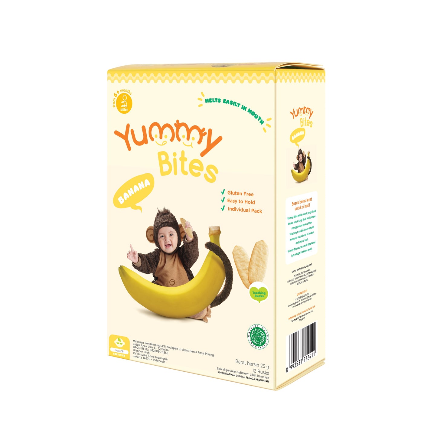 Yummy Bites Rice Cracker (25g) - Banana (6m+)