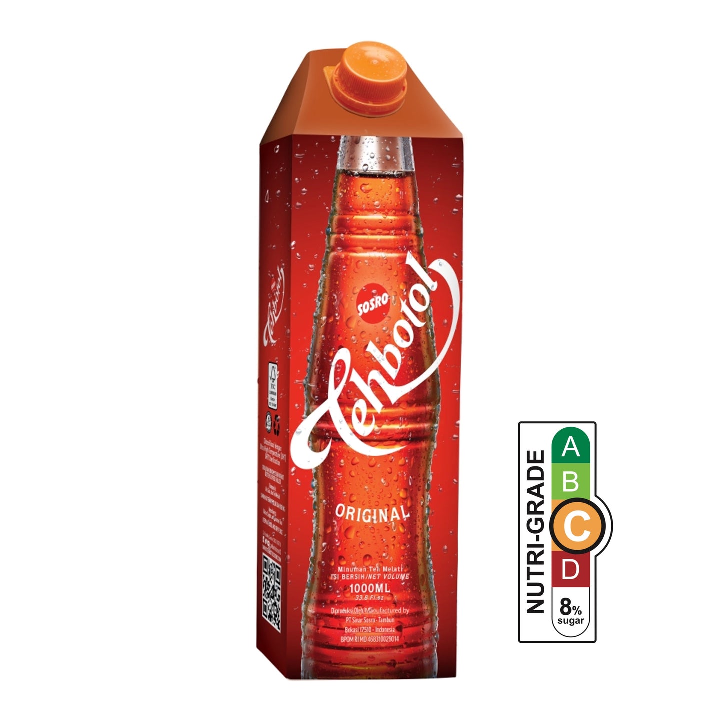 carton- Sosro Tehbotol Original (1-Liter)