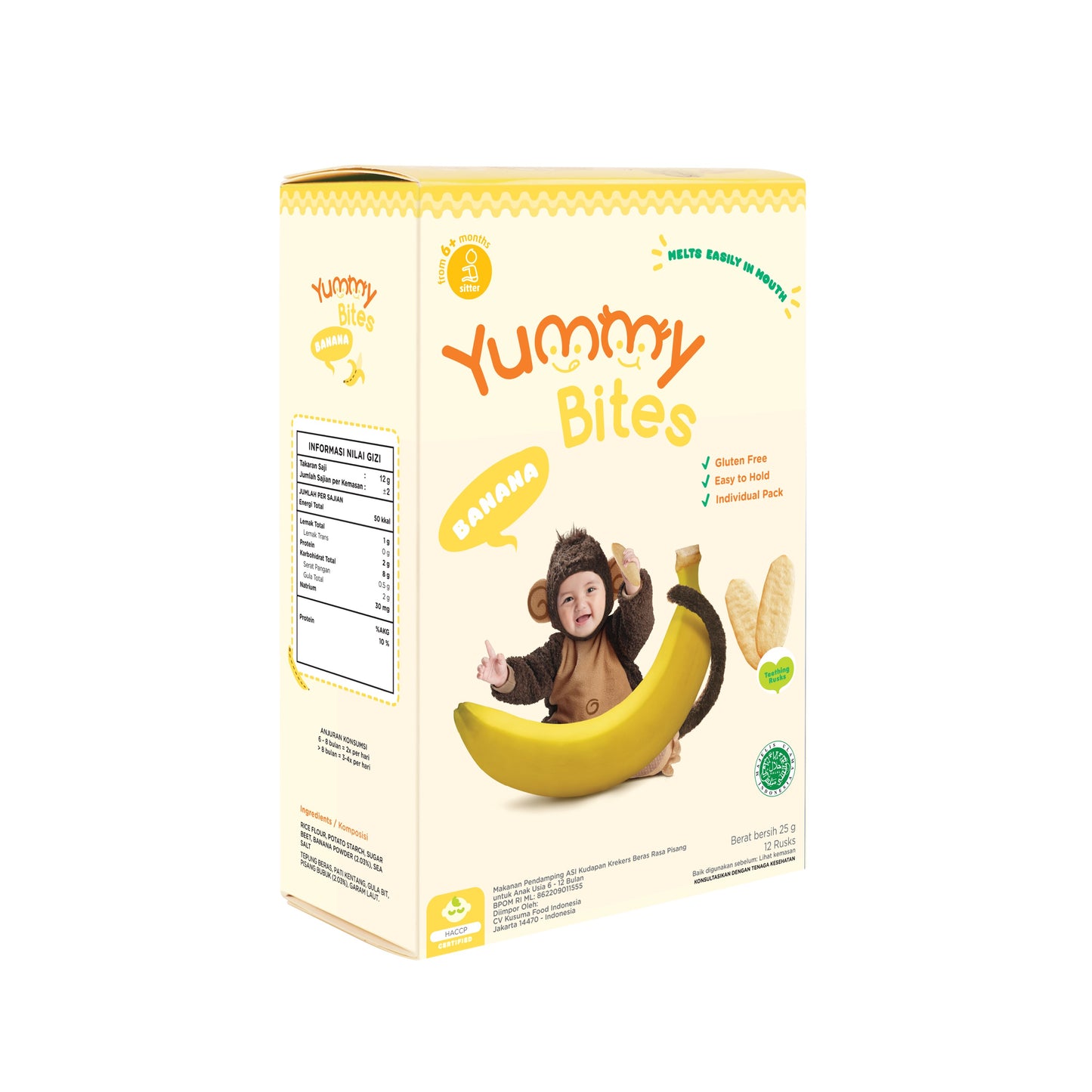Yummy Bites Rice Cracker (25g) - Banana (6m+)