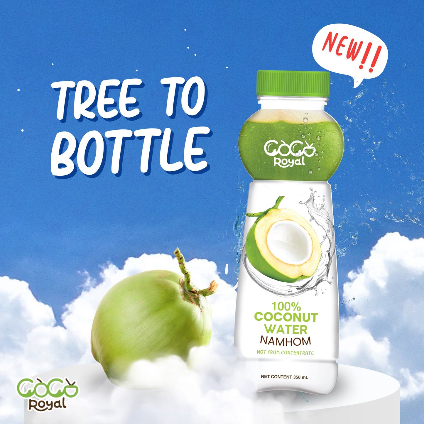 Coco Royal coconut water 350ml x 24btl