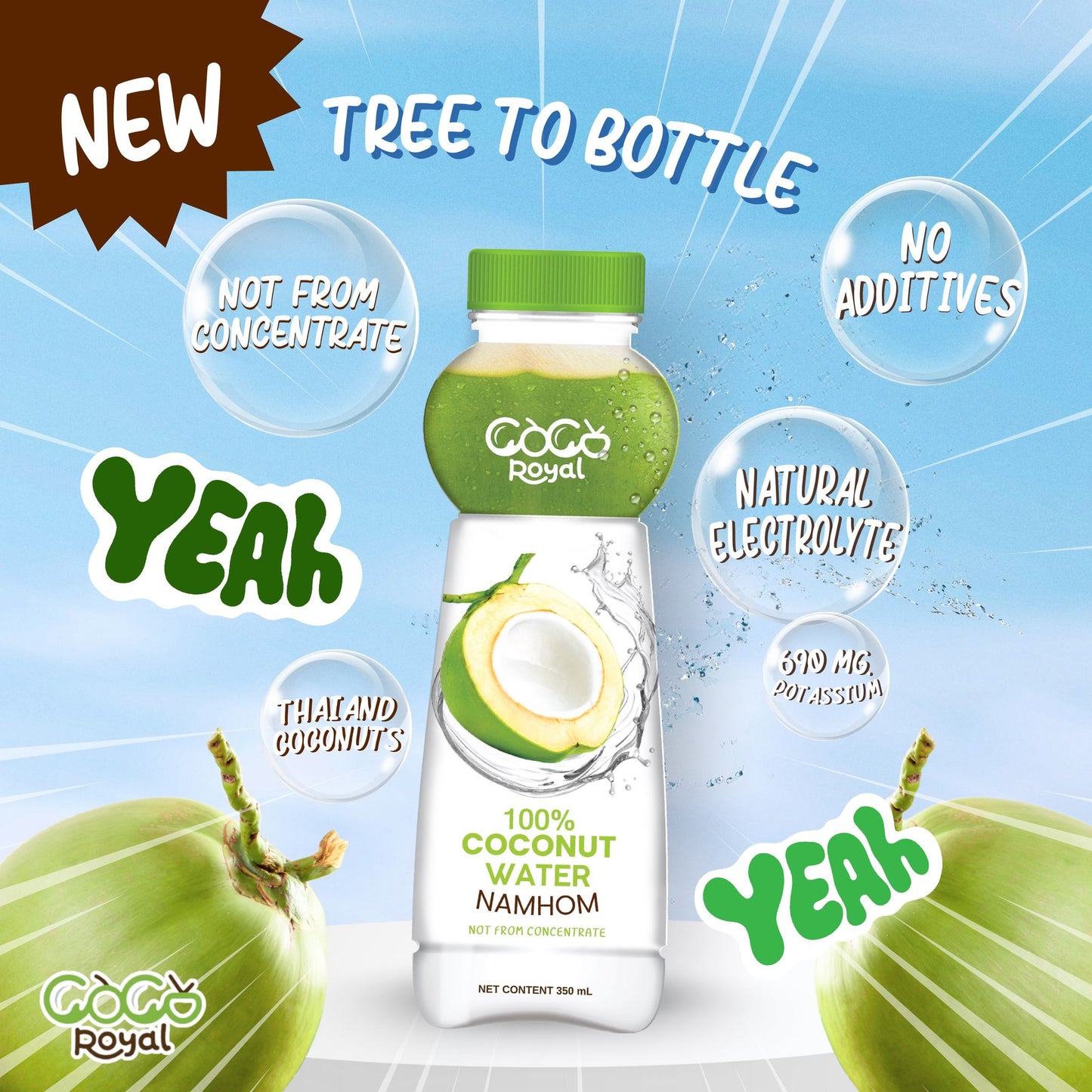 Coco Royal coconut water 350ml x 24btl