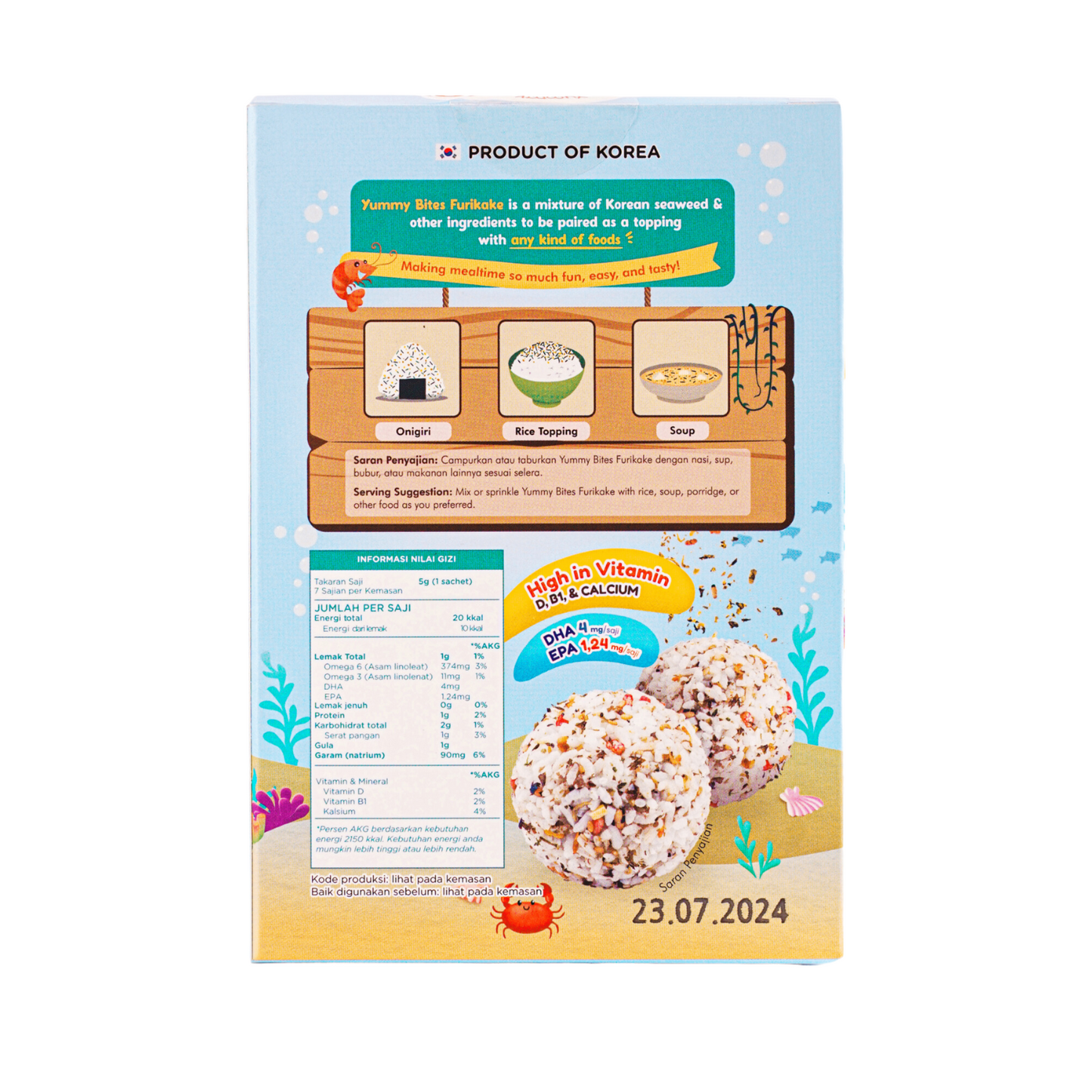 Yummy Bites Furikake (35g) - Seafood (1yr+)
