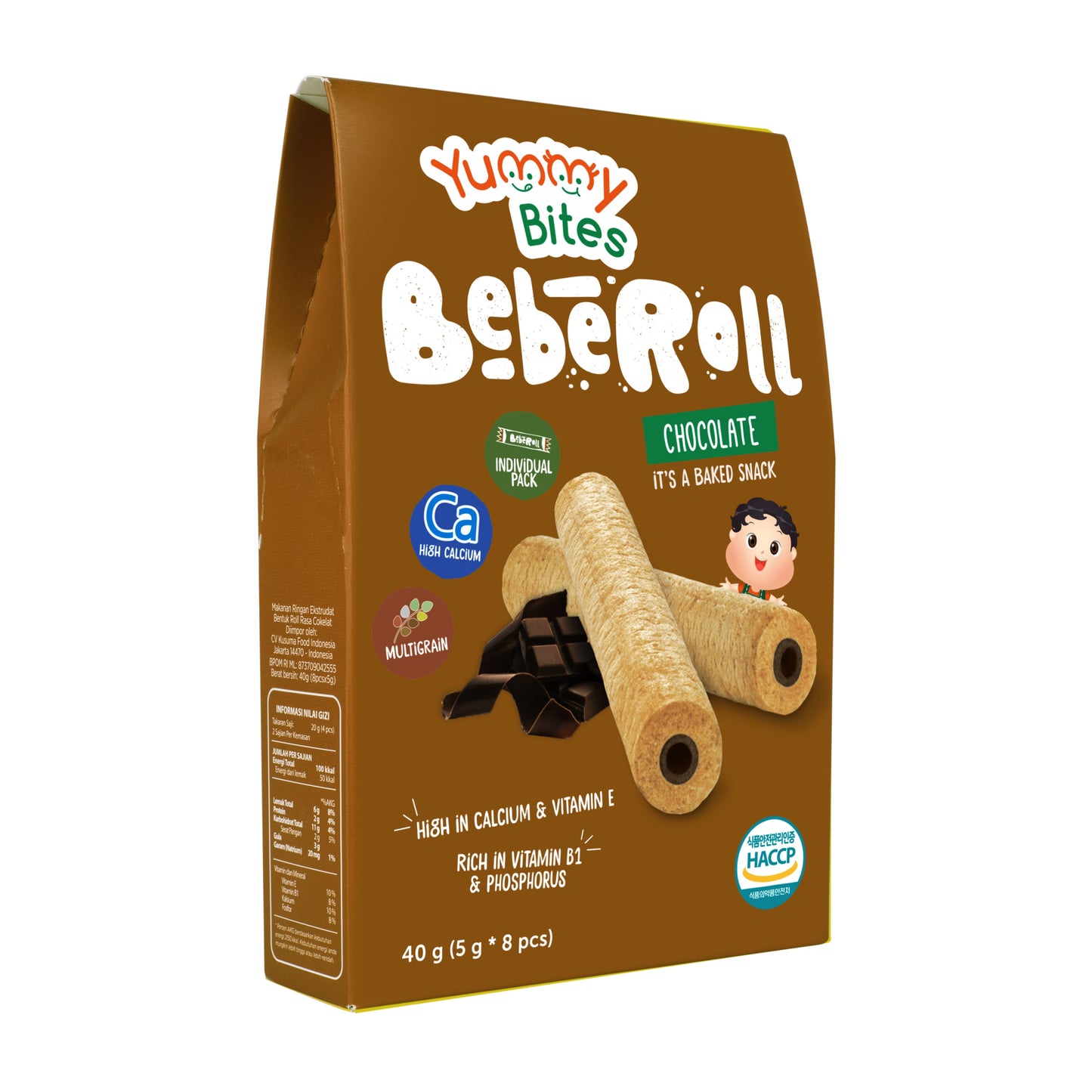 Yummy Bites Beberoll (40g) - Chocolate (9m+)