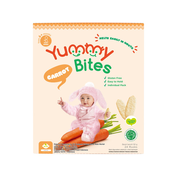 Yummy Bites Rice Cracker (50g) - Carrot (6m+)