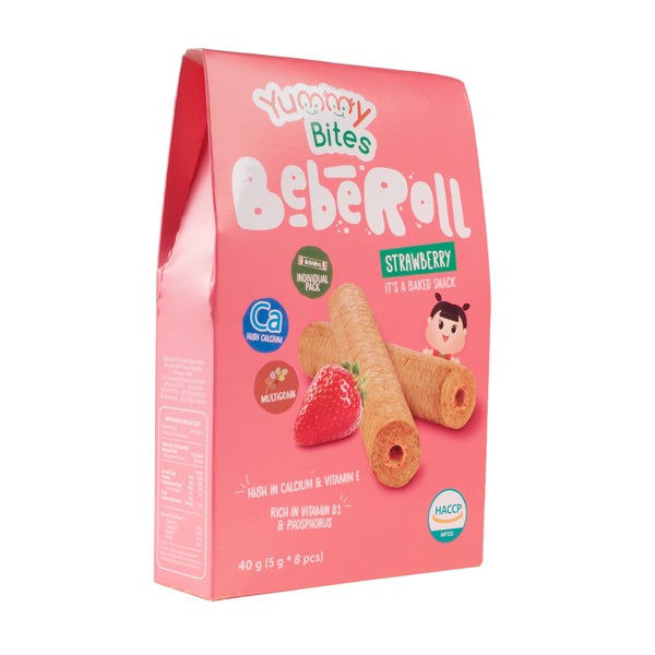 Yummy Bites Beberoll (40g) - Strawberry (9m+)