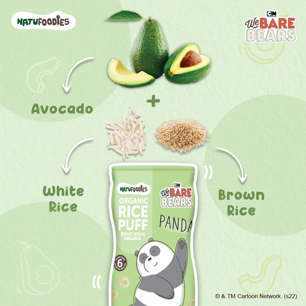 Natufoodies Organic Rice Puffs - Avocado