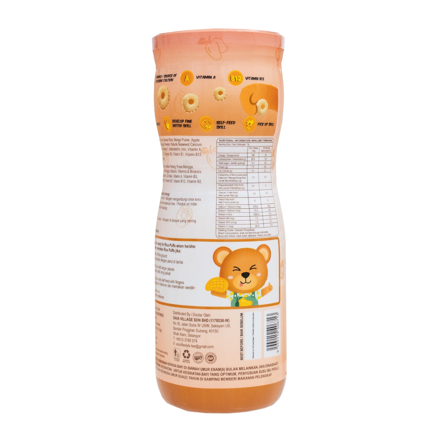 Natufoodies Rice Puffs - Mango