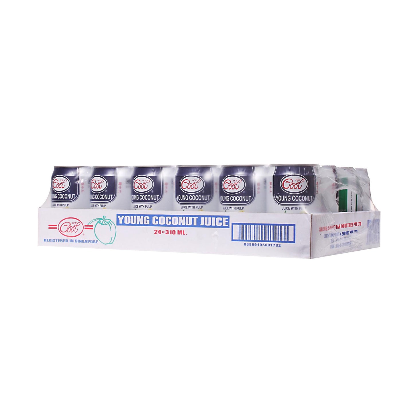 Ice Cool Young Coconut Juice with Pulp - Cans (24 x 310ml)