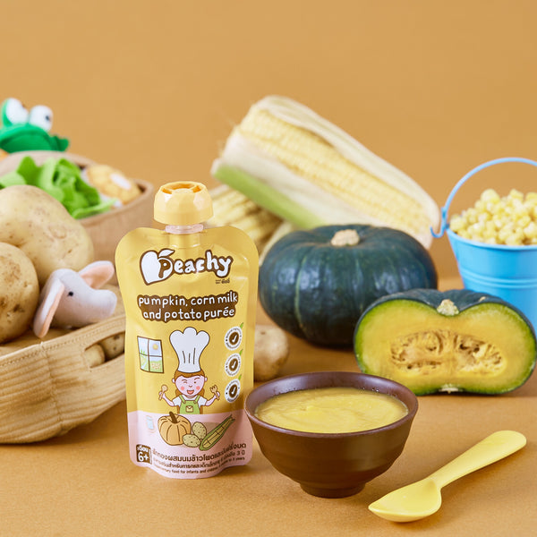 Peachy - Pumpkin Corn Milk & Potato Purée