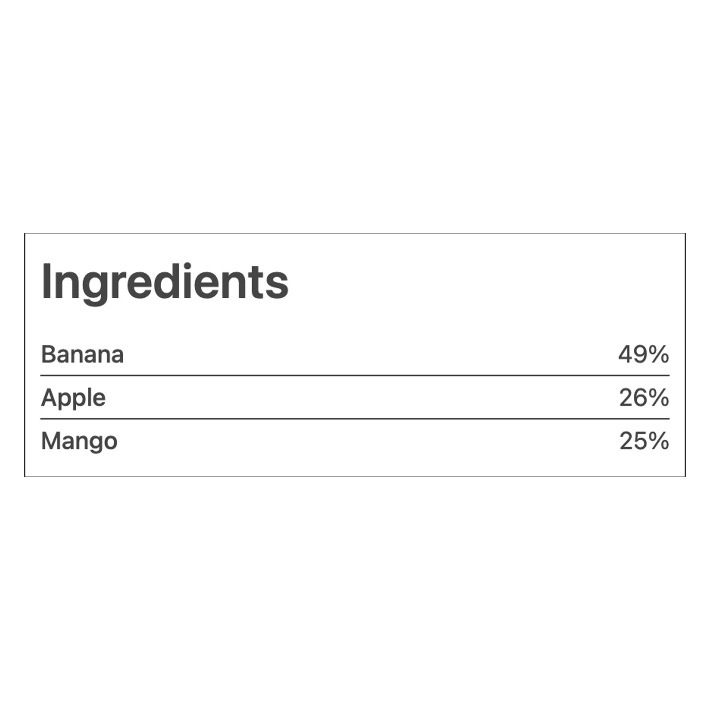 Peachy - Apple, Mango and Banana Purée