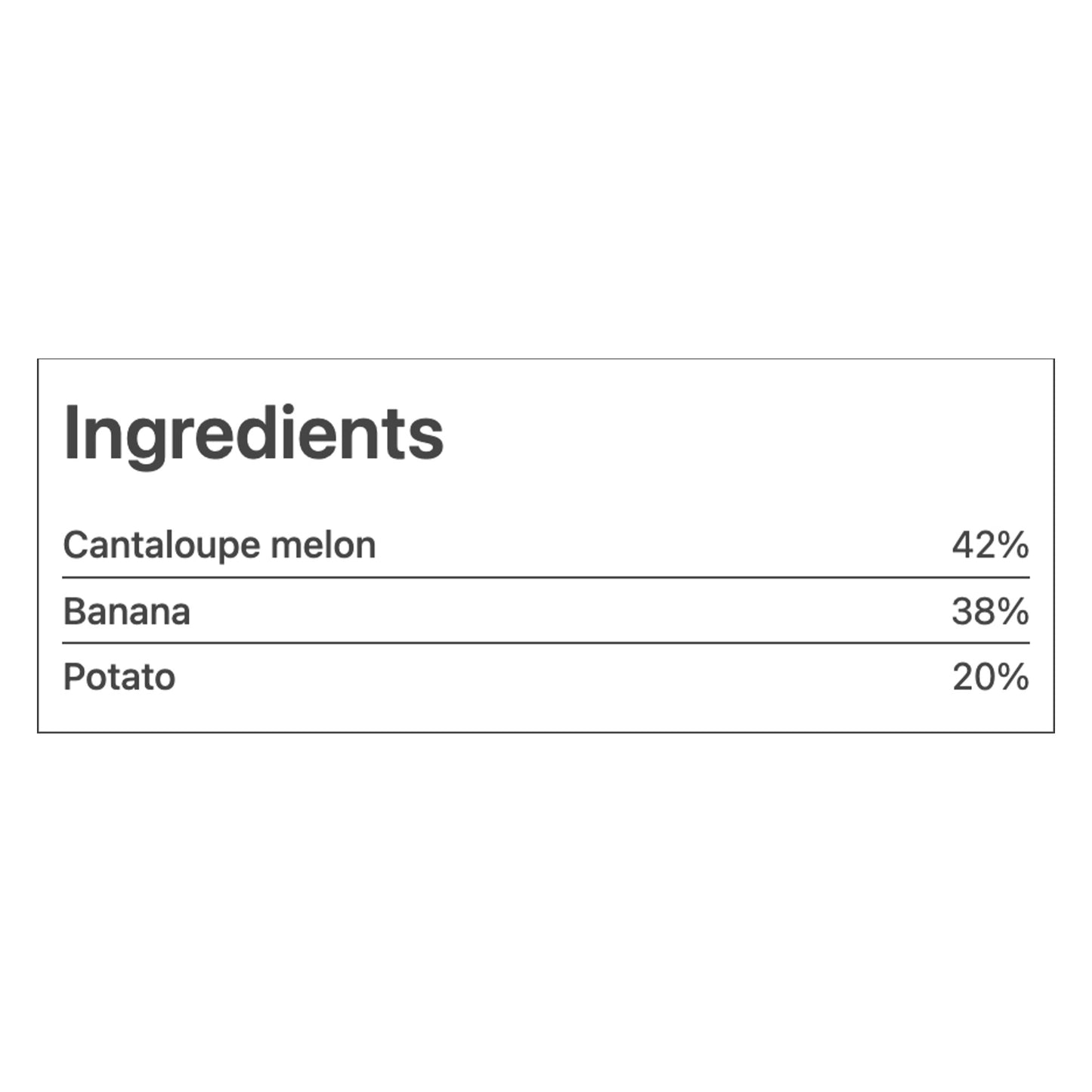 Peachy - Banana, Cantaloupe and Potato Purée