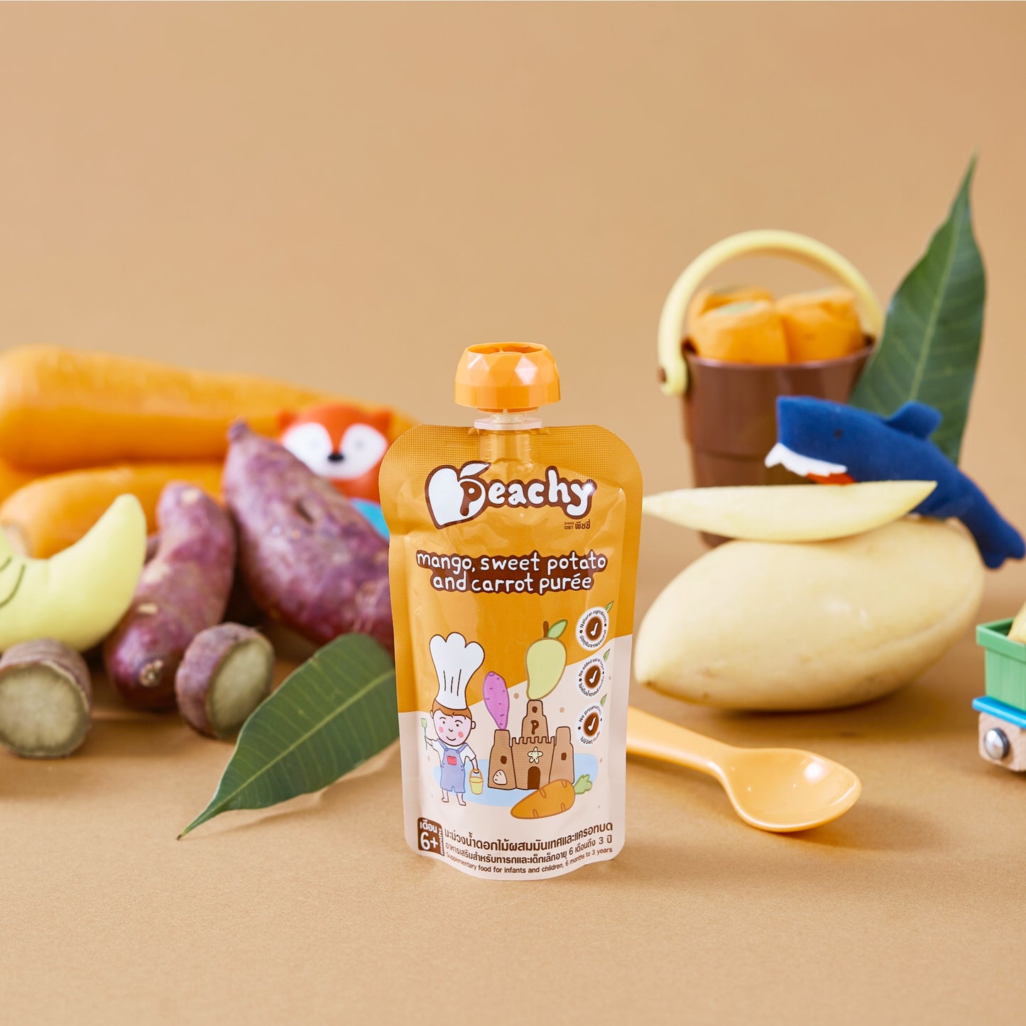 Peachy - Mango, Sweet Potato and Carrot Purée