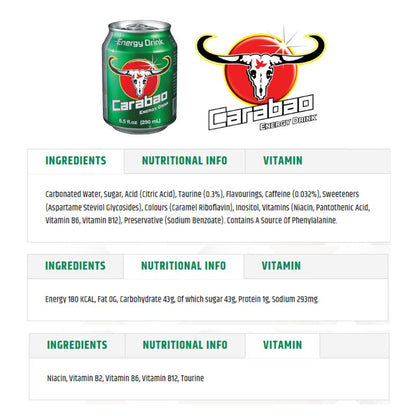 Carabao Energy Drink (250ml x 24cans)