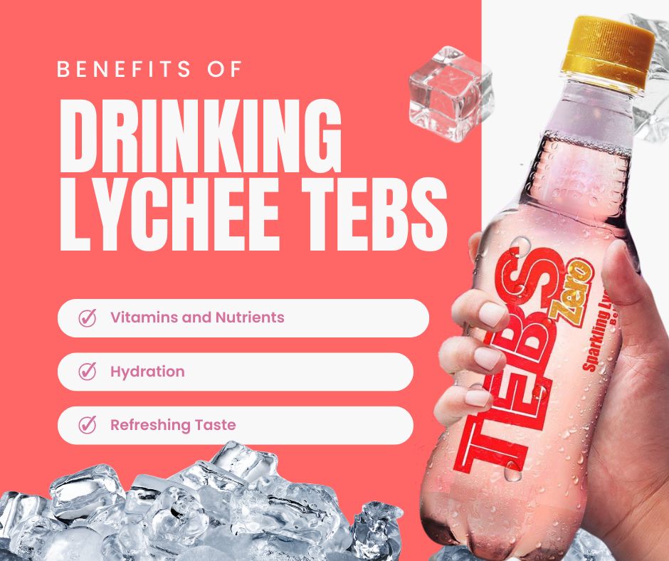 TEBS ZERO SPARKLING LYCHEE 330ML X 12