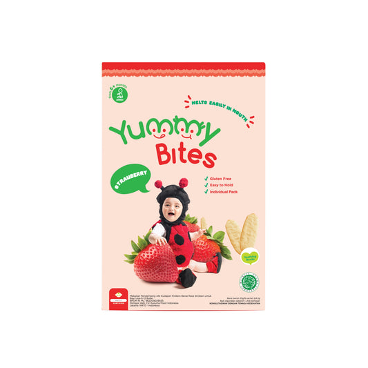 Yummy Bites Rice Cracker (25g) - Strawberry (6m+)