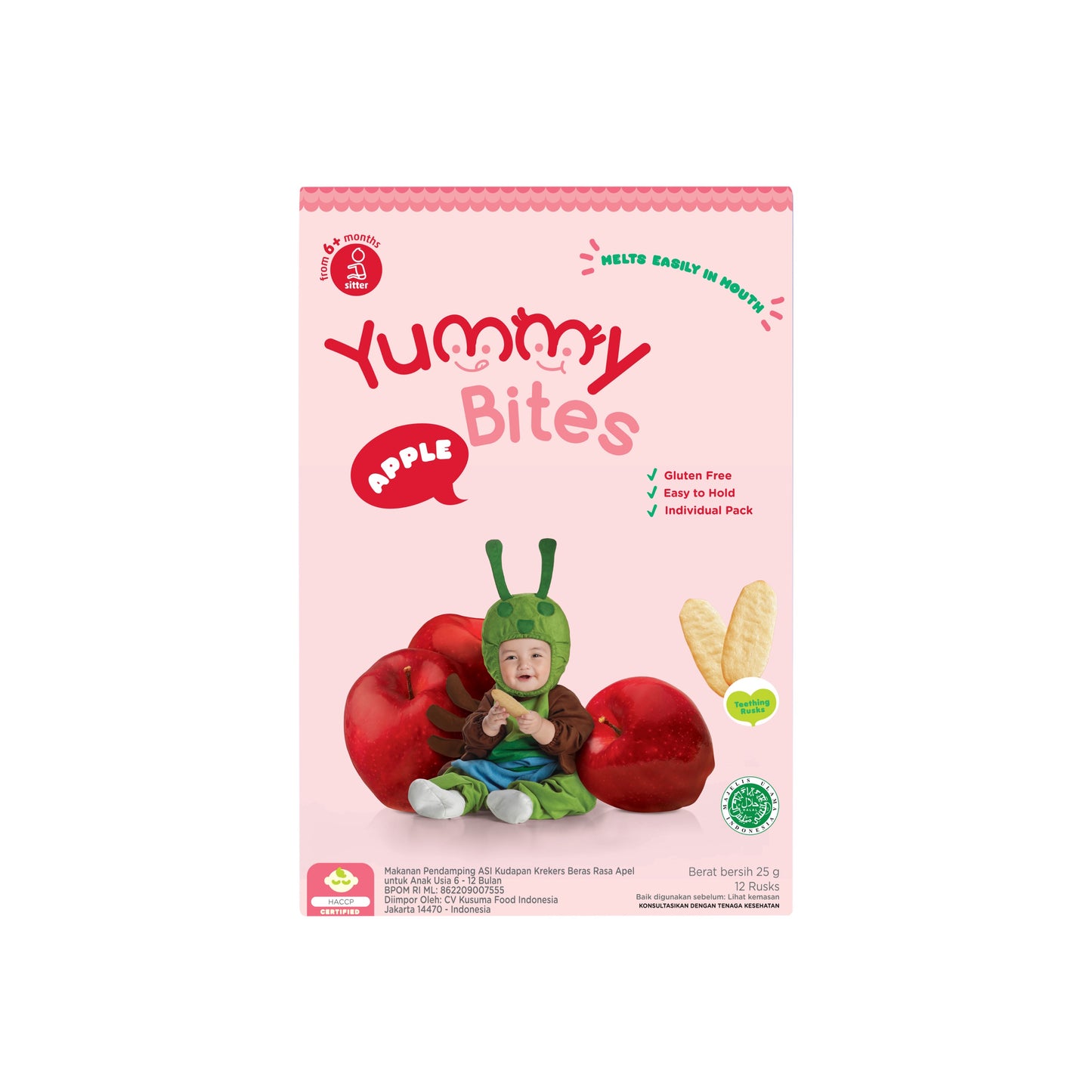 Yummy Bites Rice Cracker (25g) - Apple (6m+)