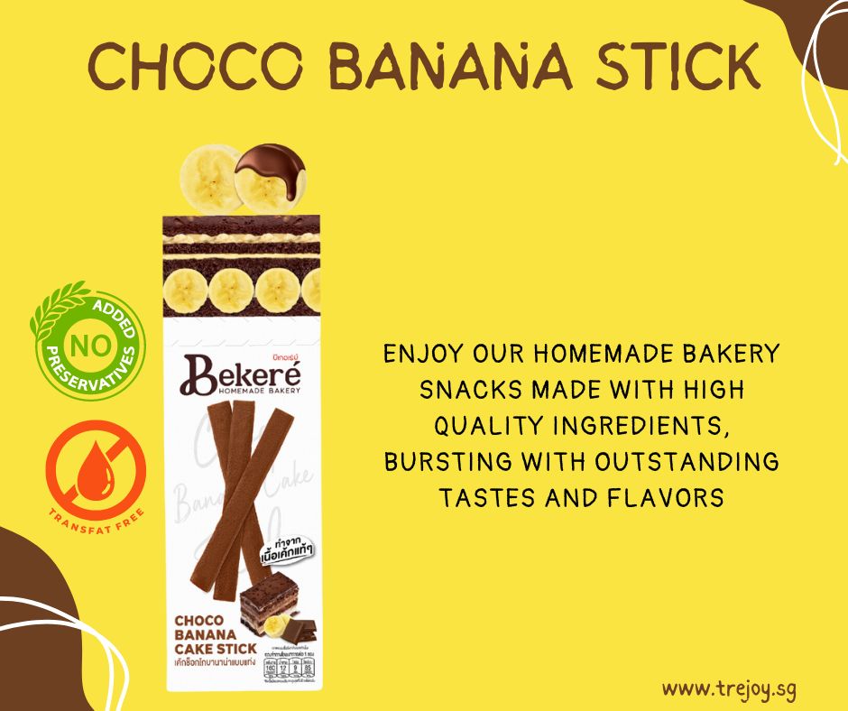 Bekere Banana Choc Cake Stick 30g