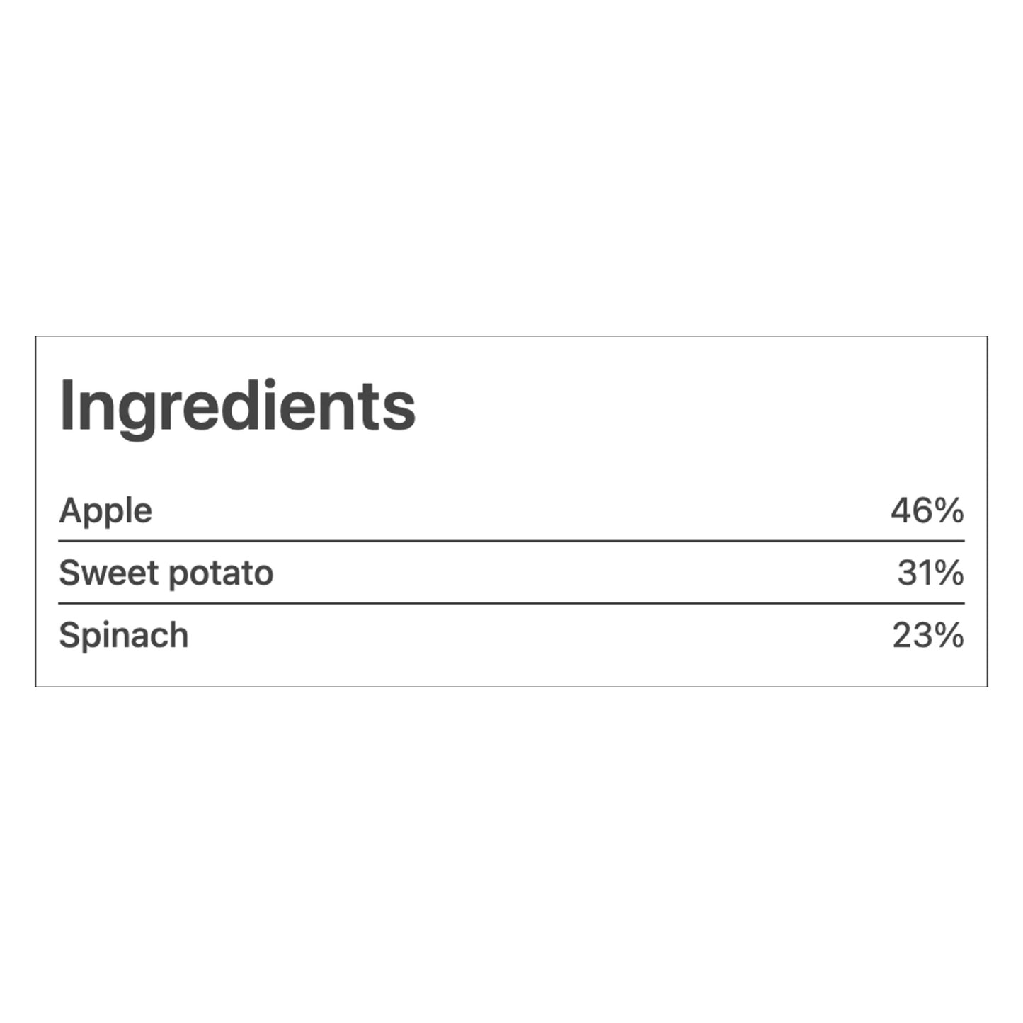 Peachy - Apple, Spinach and Sweet Potato Purée