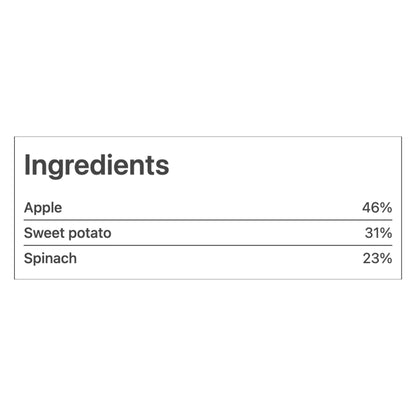 Peachy - Apple, Spinach and Sweet Potato Purée