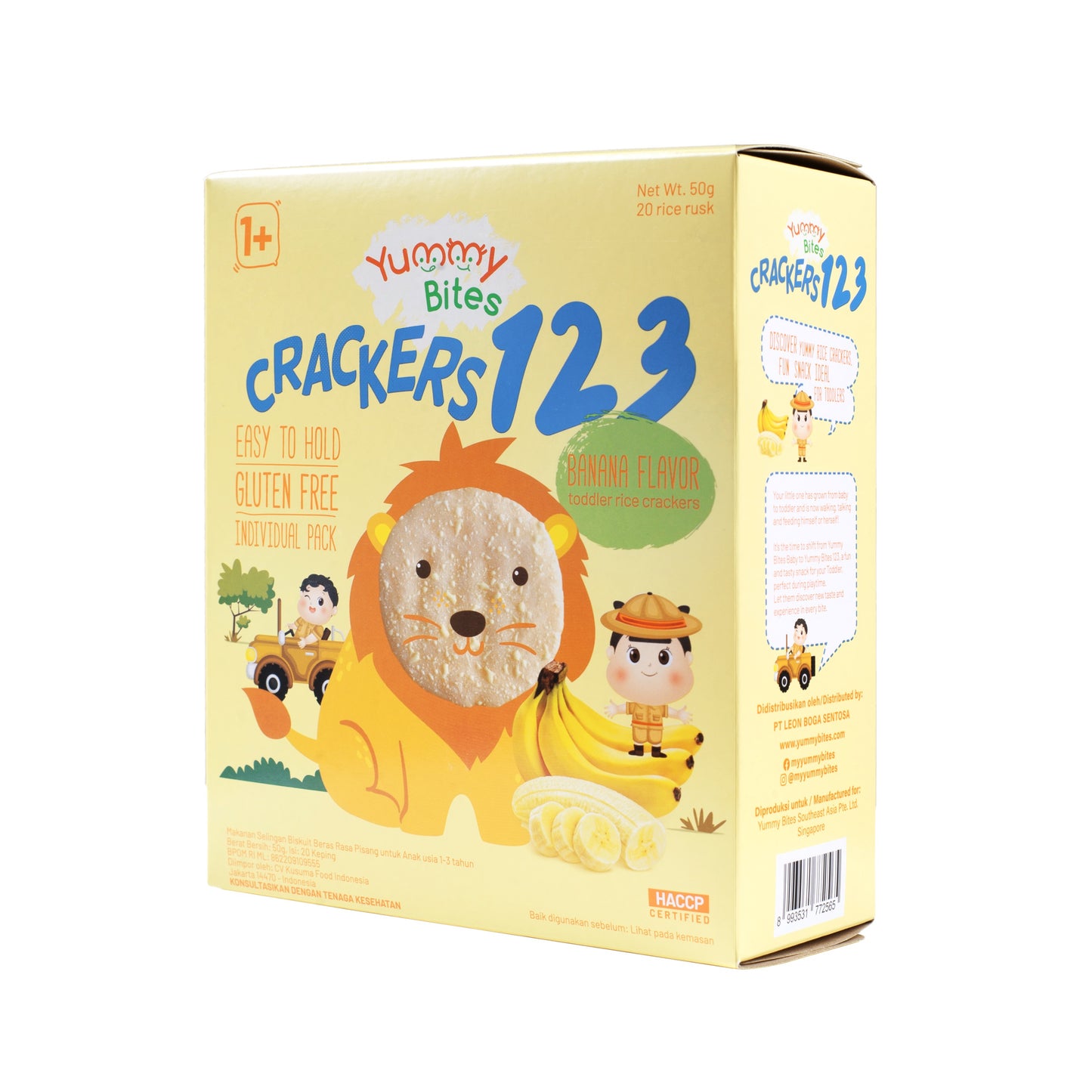 Yummy Bites Rice Cracker 123 (50g) - Banana (1yr+)