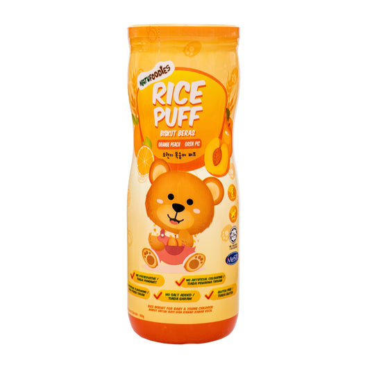 Natufoodies Rice Puffs - Orange Peach