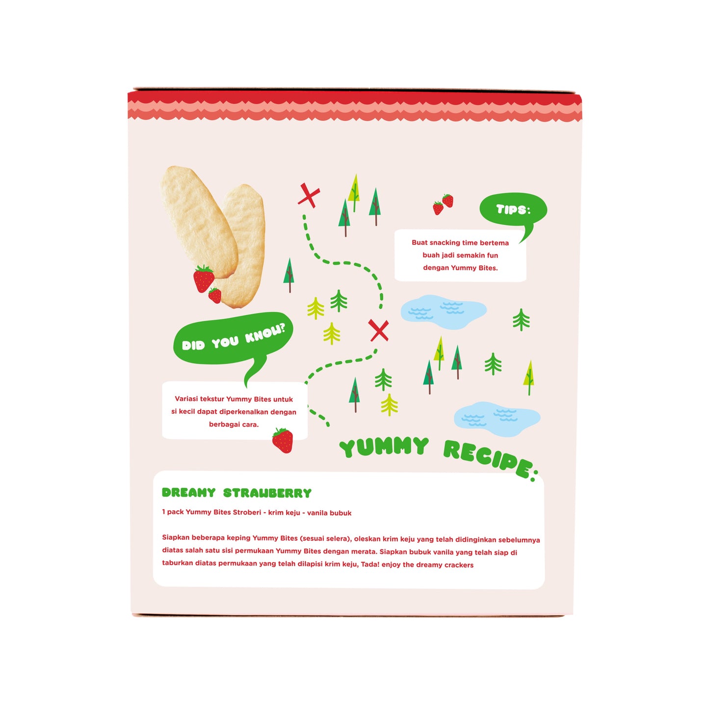 Yummy Bites Rice Cracker (50g) - Strawberry (6m+)