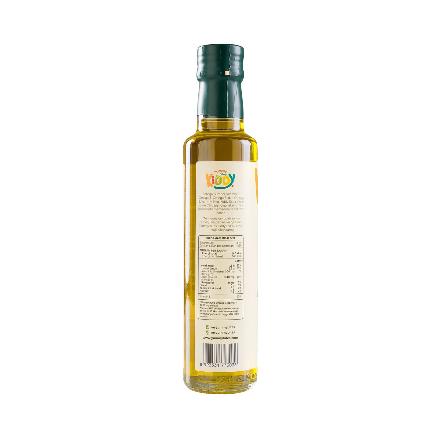 Yummy Bites Kiddy Extra Virgin Olive Oil (250ml) (7m+)