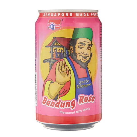 Jia Jia Uncle Djengot Bandung Rose Milk Drink - Cans (24 x 300ml)