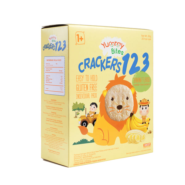 Yummy Bites Rice Cracker 123 (50g) - Banana (1yr+)