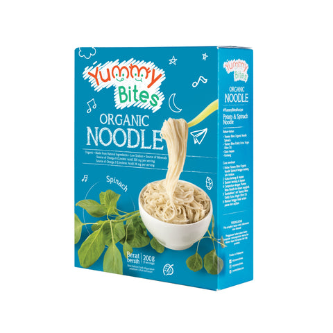 Yummy Bites Organic Noodles (200g) - Spinach (7m+)