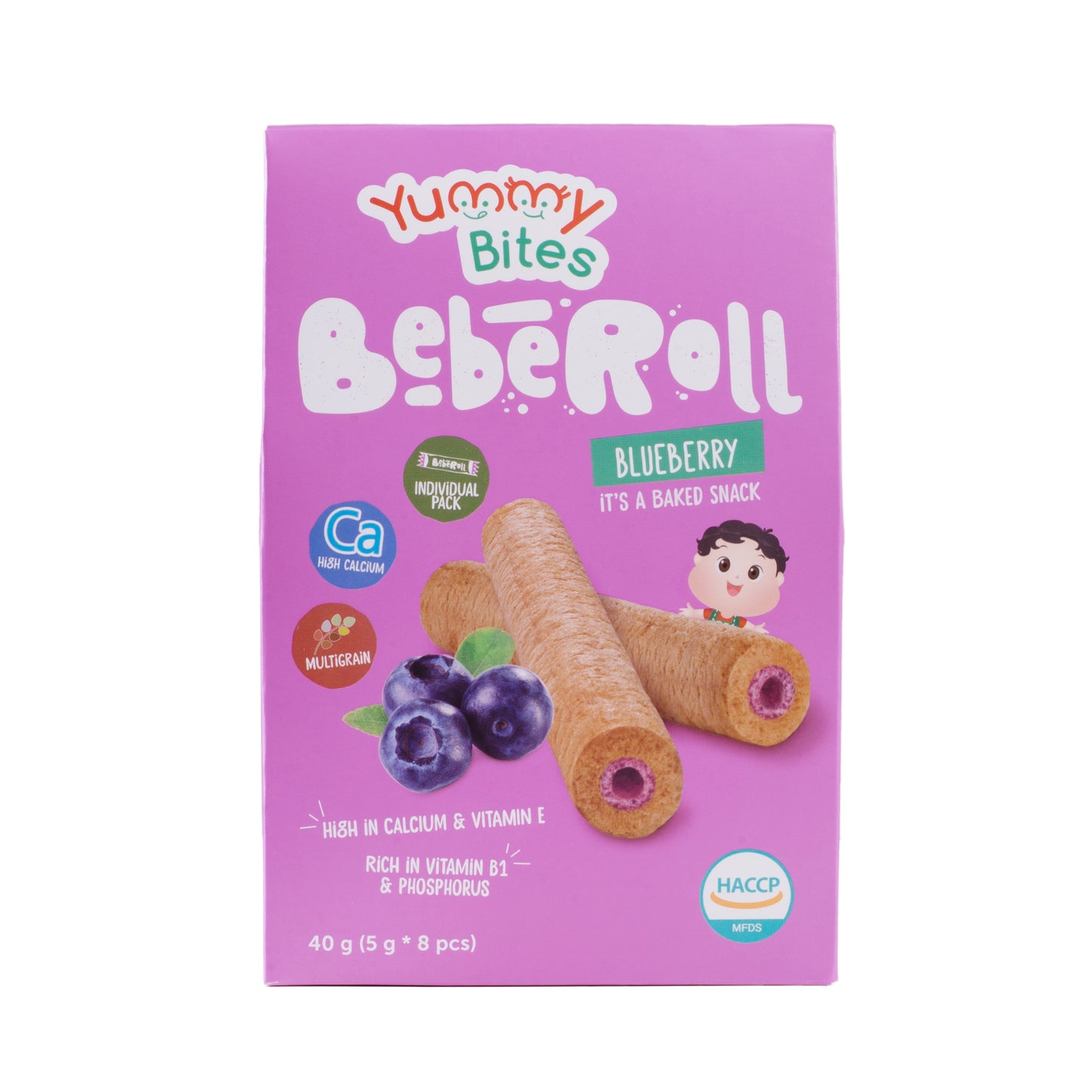 Yummy Bites Beberoll (40g) - Blueberry (9m+)