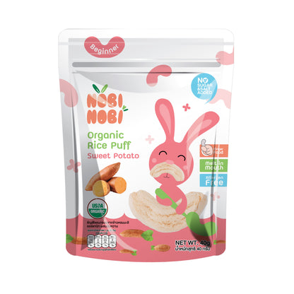 Nobi Nobi Organic Rice Puff - Sweet Potato