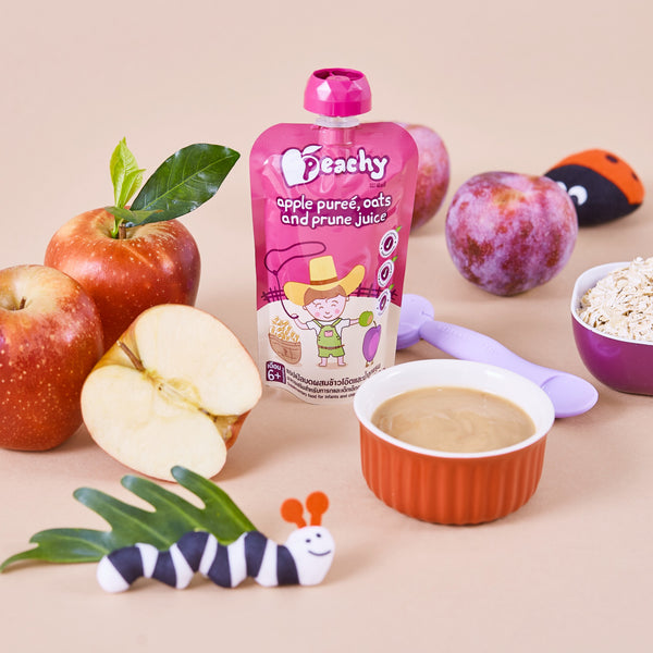 Peachy - Apple, Oats and Prune Juice Purée